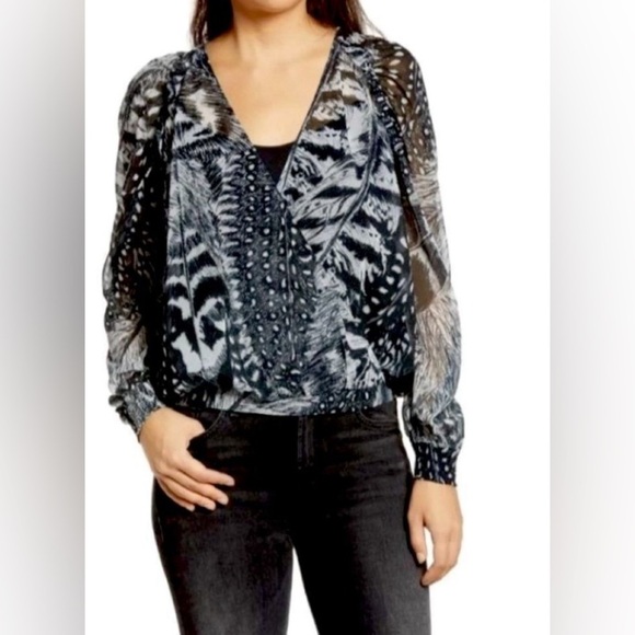 All Saints Tops - NWT All Saints Fara Stretto Wrap Top